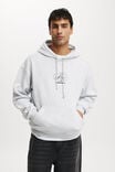 Box Fit Graphic Hoodie, GREY MARLE  / RESIDENCY NYC - alternate image 1