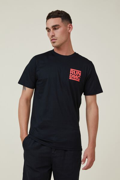 Tbar Collab Icon T-Shirt, LCN BRA BLACK/RUN DMC - WALK THIS WAY