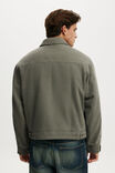Cropped Worker Jacket, WASHED GREY - example image 3