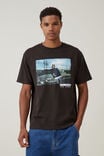 Loose Fit Music T-Shirt, LCN MT WASHED BLACK/ICE CUBE - CAR LEAN - alternate image 1