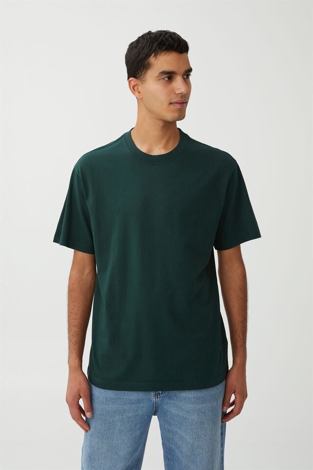 Organic Loose Fit T-Shirt, PINENEEDLE GREEN