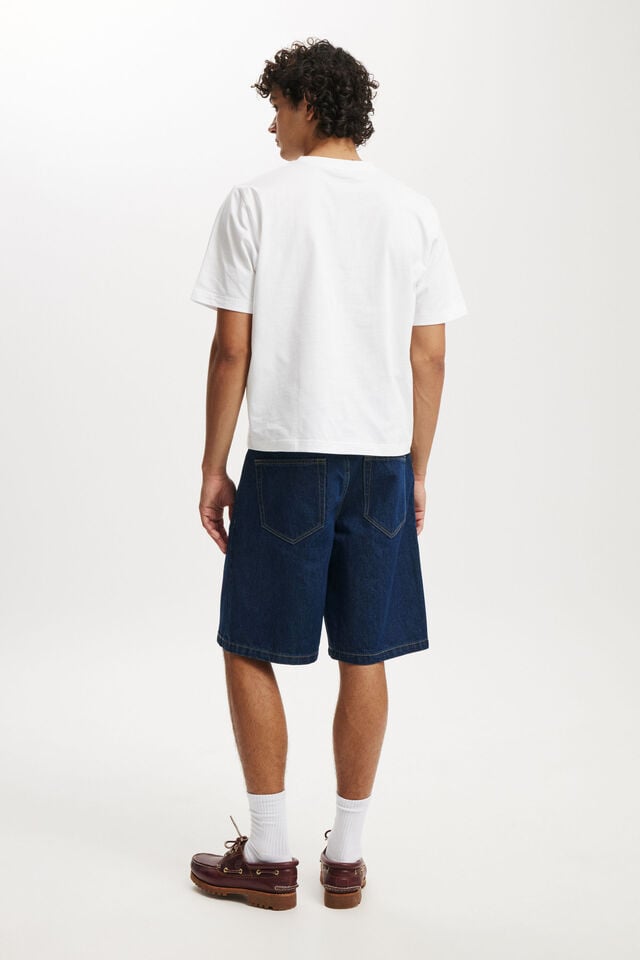 Baggy Denim Short, APOLLO BLUE