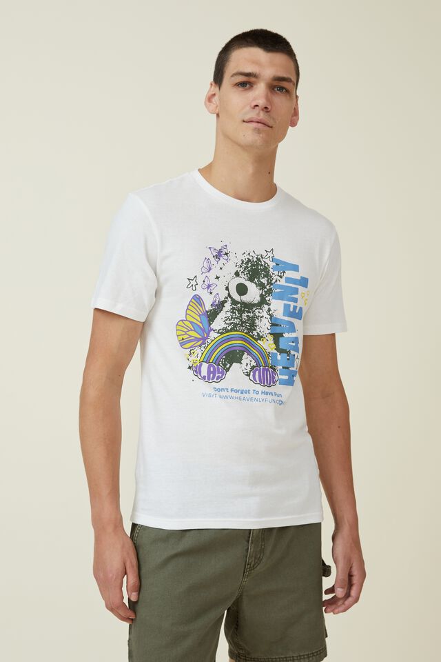 Tbar Art T-Shirt, VINTAGE WHITE/HEAVENLY
