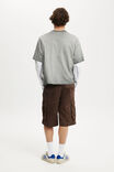 Baggy Cargo Short, CHOCOLATE TWILL - example image 3