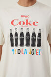 Coca-Cola Loose Fit T-Shirt, LCN COK BONE/AVEC COKE - alternate image 4