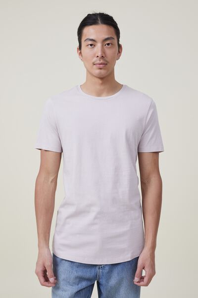 Organic Longline T-Shirt, ICED LILAC