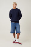 Cable Knit Crew, NAVY CABLE - alternate image 2