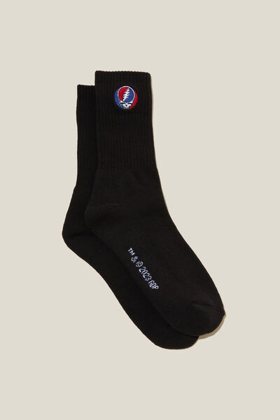Meias - Special Edition Active Sock, LCN WMG BLACK / GRATEFUL DEAD LOGO