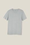 Camiseta - Organic Crew T-Shirt, BLUE HAZE - vista alternativa 4