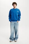 Box Fit Graphic Crew Sweater, CAROLINA BLUE / OFF SCHEDULE - alternate image 2