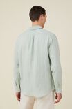 Linen Long Sleeve Shirt, GLASS - alternate image 3
