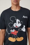 Disney Loose Fit T-Shirt, LCN DIS WASHED BLACK / VINTAGE PARIS - alternate image 4