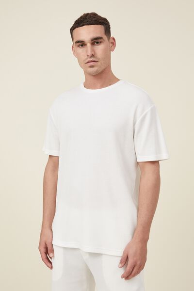 Lounge T-Shirt, VINTAGE WHITE WAFFLE