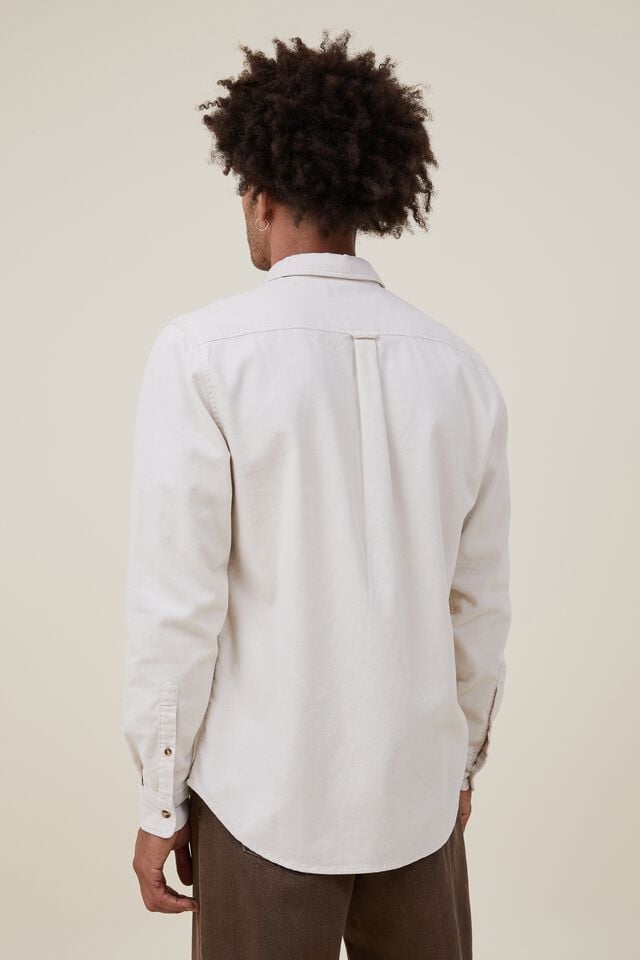 Camisas - Portland Long Sleeve Shirt, BONE CORD