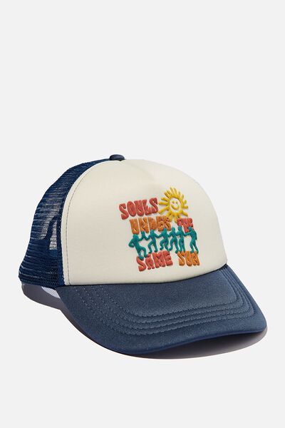 Trucker Hat, FADED TEAL/IVORY/SOULS UNDER