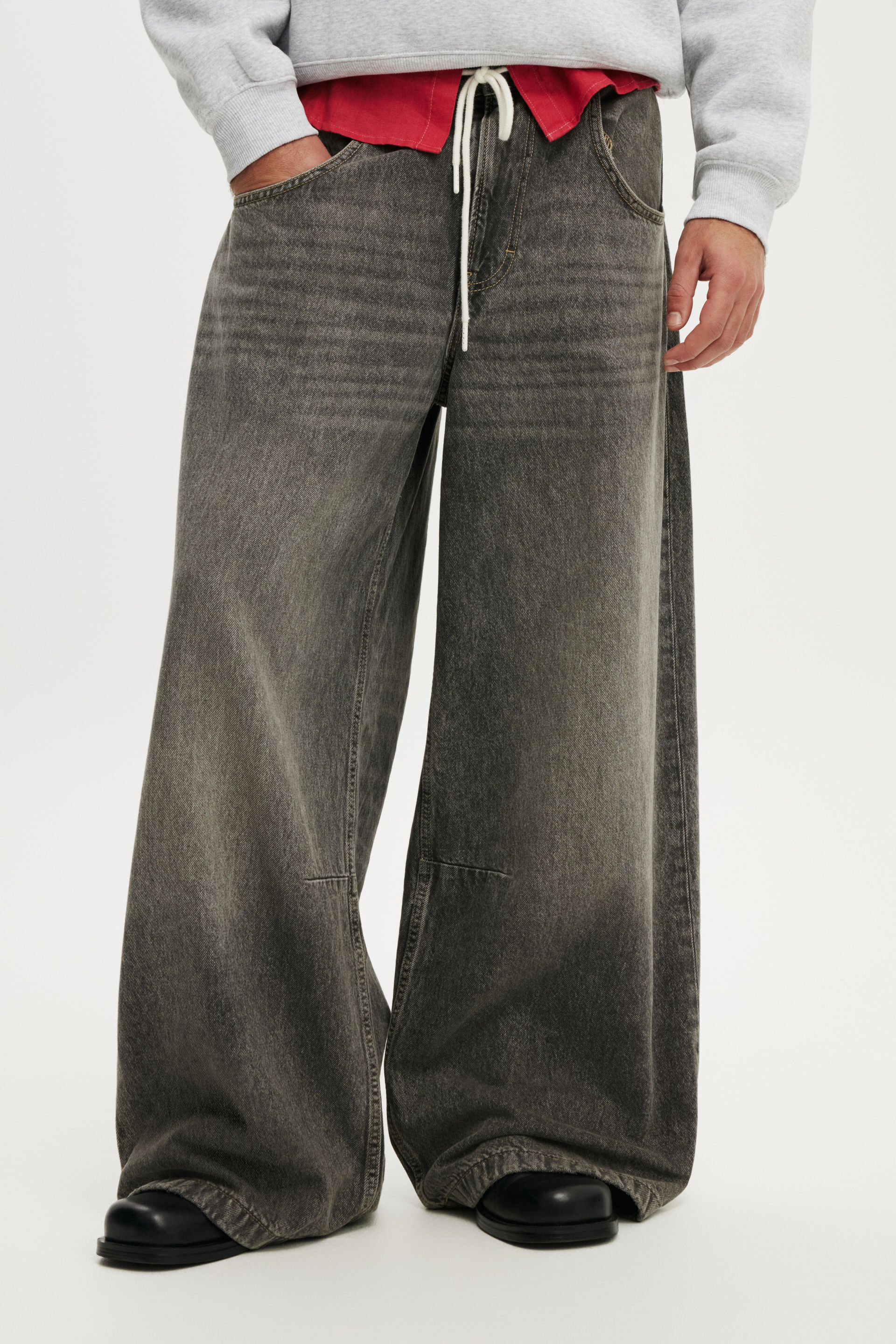 archive baggy fade wide denim y2k 00s archive baggy wide denim 