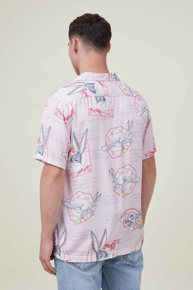 Bugs Bunny Short Sleeve Shirt, LCN WB BUGS BUNNY / PINK