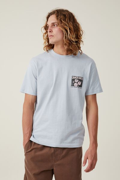 Camiseta - Premium Loose Fit Art T-Shirt, SKY BLUE/SNAKE EYES