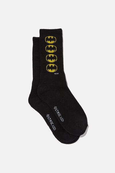 Special Edition Active Sock, LCN WB BLACK/BATMAN LOGOS
