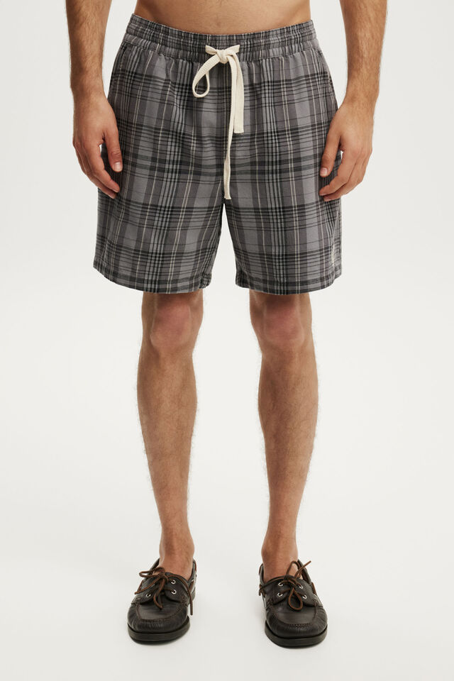 Easy Short, BLACK CHECK