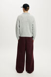 Super Baggy Sweatpant, WINTER FIG PANELLED - example image 3