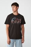 Tbar Collab Music T-Shirt, LCN MT WASHED BLACK/JOHNNY CASH - AMERICAN OR