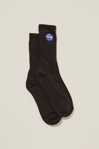 Special Edition Sock, LCN NAS BLACK / NASA