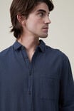 Portland Long Sleeve Shirt, DEEP TEAL CHEESECLOTH - alternate image 4