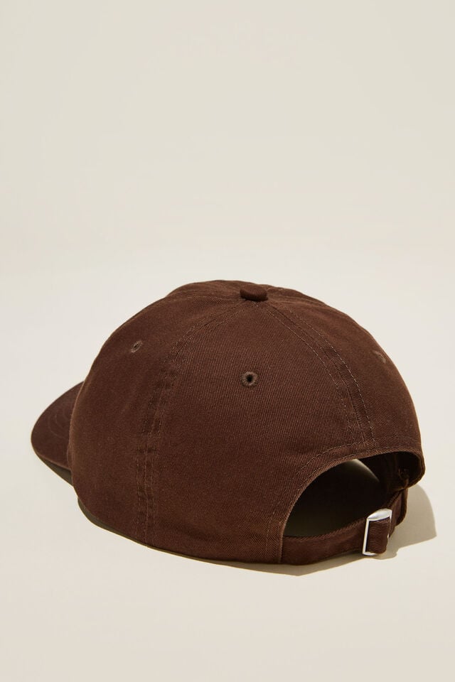 Boné - Vintage Strap Back Hat, WASHED CHOCOLATE/TRIBECA