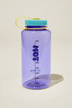 Personalised Hiking Drink Bottle, NAVY/LIGHT BLUE/YELLOW - alternate image 2