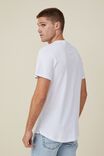Organic Longline T-Shirt, WHITE - alternate image 3