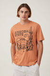 Loose Fit Graphic T-Shirt, CARAMEL/ADVENTURE AWAITS - alternate image 1