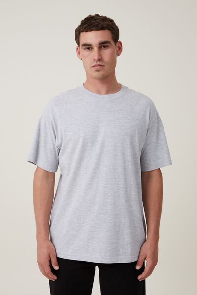Camiseta - Organic Loose Fit T-Shirt, LIGHT GREY MARLE