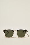 Óculos de Sol - Leopold Polarized Sunglasses, BLACK GLOSS/GOLD/GREEN - vista alternativa 1