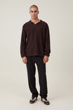 Jimmy Long Sleeve Polo, BROWN - alternate image 4