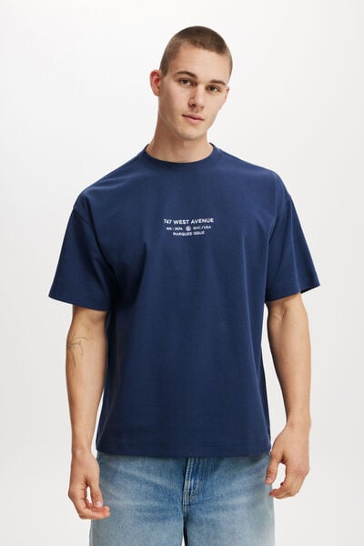 Hyperweave Easy T-Shirt, INDIGO/747 WEST AVENUE