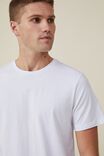 Camiseta Organic Longline T-Shirt, WHITE - vista alternativa 2