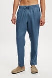 Linen Trouser, MOONLIGHT BLUE - alternate image 2