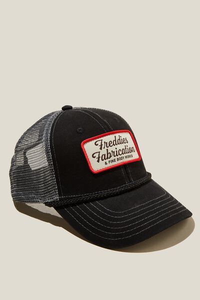 Trucker Hat, BLACK / CHARCOAL / FREDDIES FABRICATION