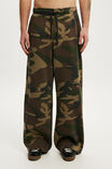 Super Baggy Track Pant, FOREST CAMO WASH - example image 2