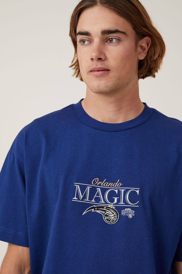 Orlando Magic Nba Box Fit T-Shirt, LCN NBA LIMOGES BLUE/ORLANDO MAGIC SCRIPT