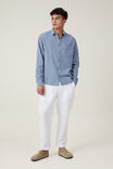 Portland Long Sleeve Shirt, STEEL BLUE CHEESECLOTH - alternate image 2