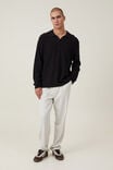 Camiseta - Jimmy Long Sleeve Polo, BLACK - vista alternativa 4