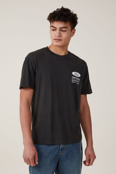 Ford Loose Fit T-Shirt, LCN FOR WASHED BLACK/BRONCO