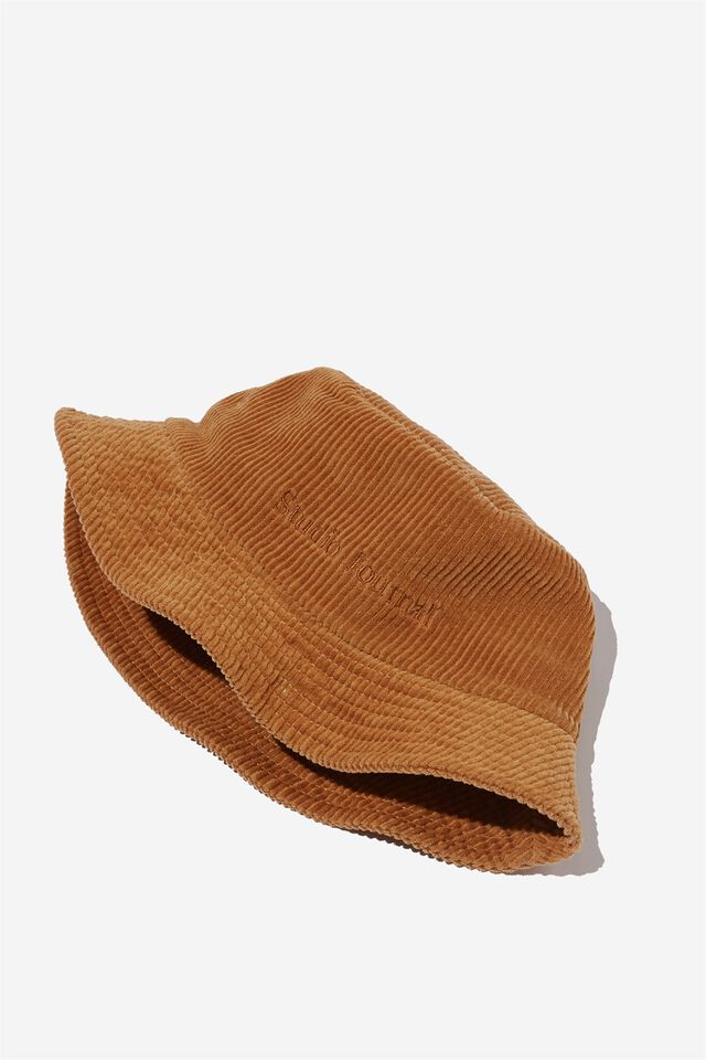 Chapéu - Bucket Hat, WASHED CAMEL/CORD/STUDIO JOURNAL