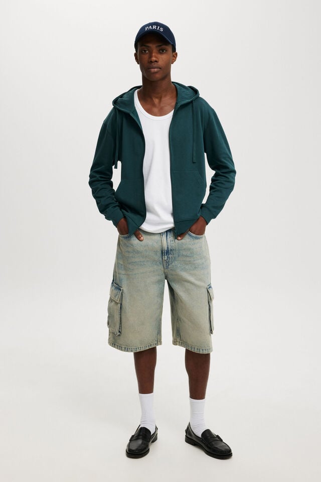 Hyperweave Zip Up Hoodie, DEEP SEA TEAL