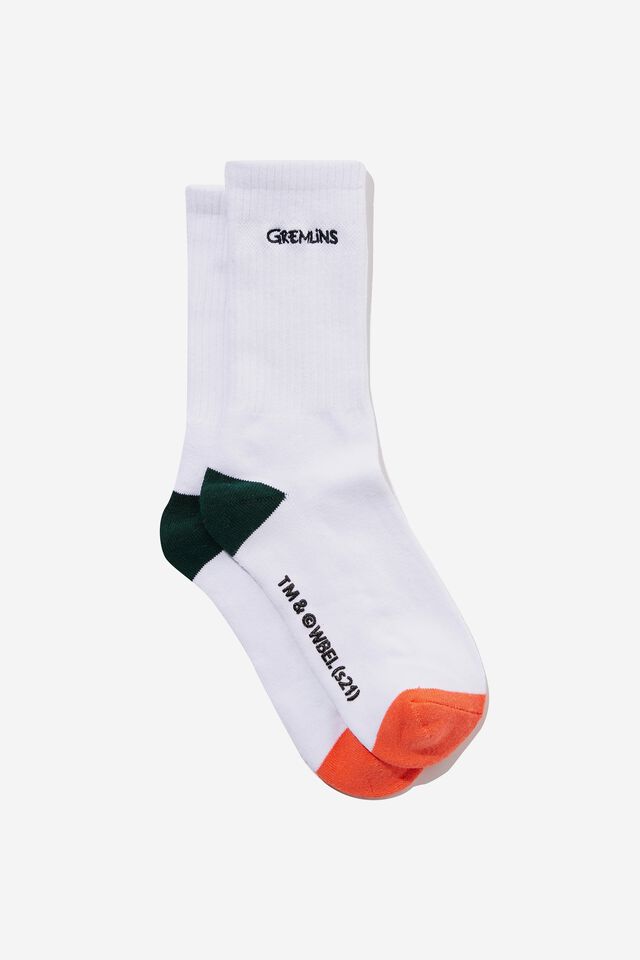 Special Edition Sock, LCN WB WHITE/GREMLINS