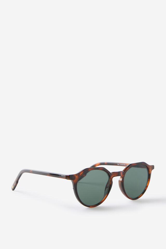 The Sundown Sunglasses, DARK TORT/DARK GREEN