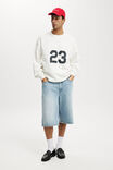 Box Fit Graphic Crew Sweater, VINTAGE WHITE / 23 - alternate image 2