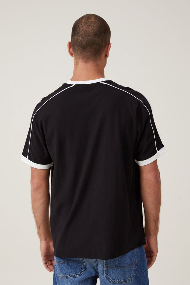 Camiseta - Pit Stop Loose Fit T-Shirt, BLACK / MINI LOGO